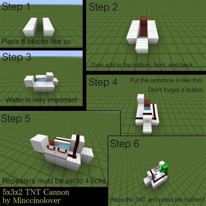 How to make a tnt cannon in minecraft