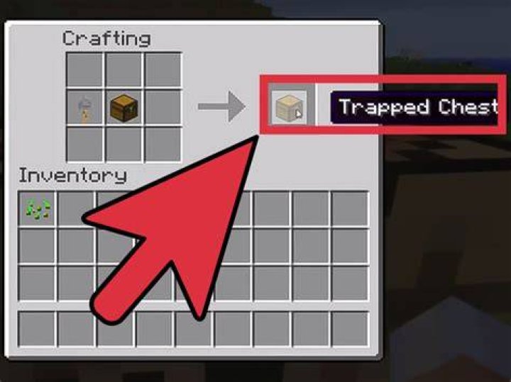 How to make a trap chest in minecraft