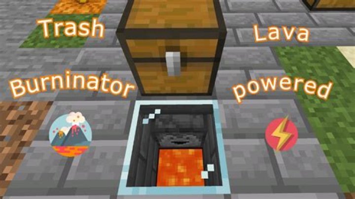 How to make a trash bin in minecraft