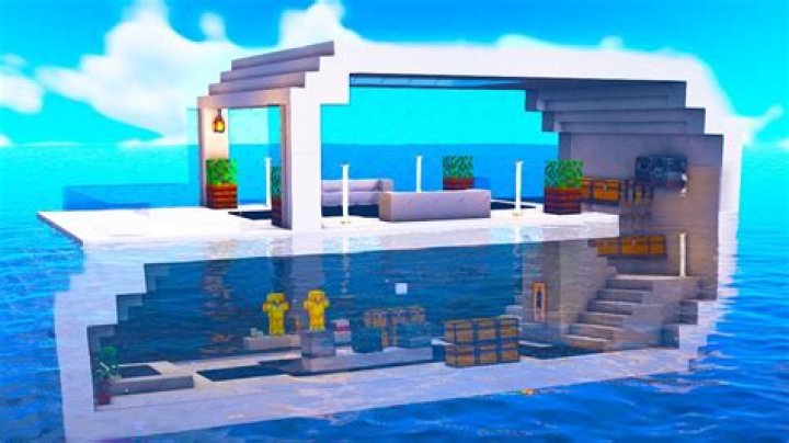 How to make a underwater house in minecraft