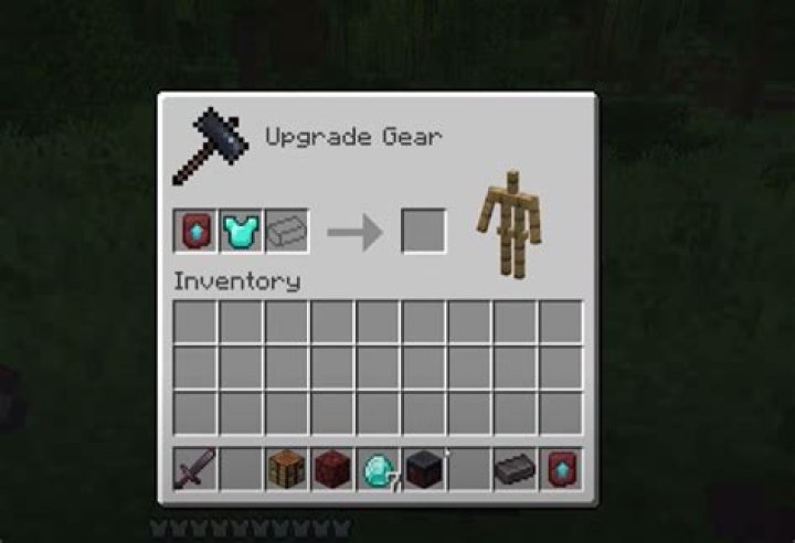 How to make a upgrade gear in minecraft