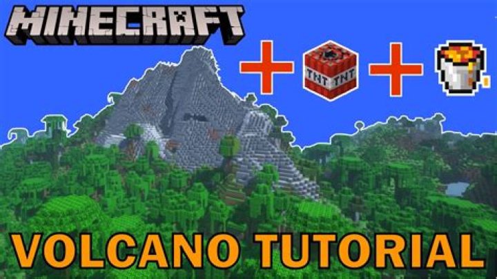 How to make a volcano in minecraft pe