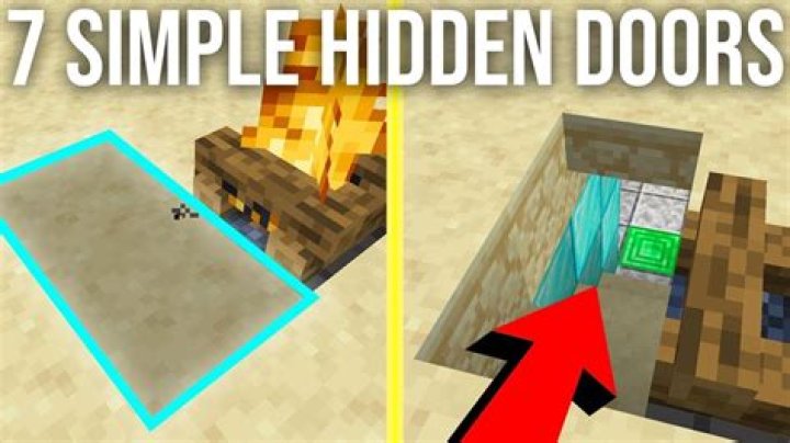 How to make a wall door in minecraft