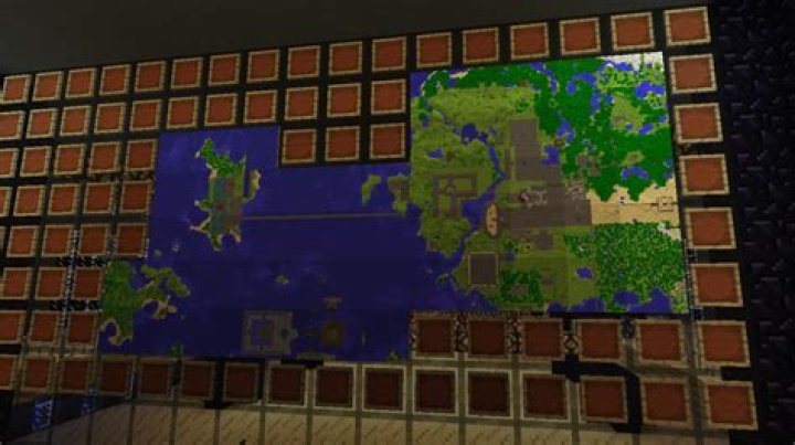 How to make a wall map in minecraft