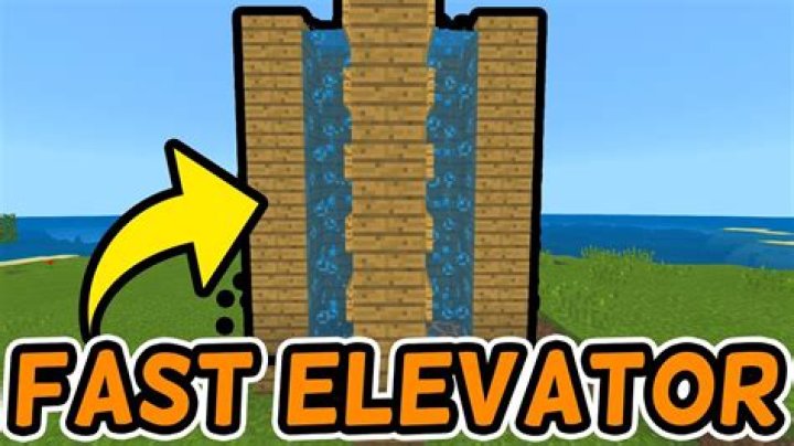 How to make a water elevator in minecraft