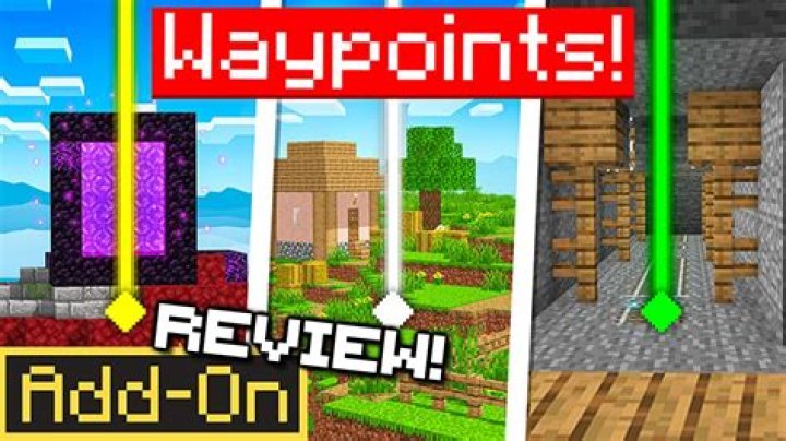 How to make a waypoint in minecraft bedrock