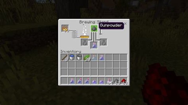 How to make a weakness potion in minecraft