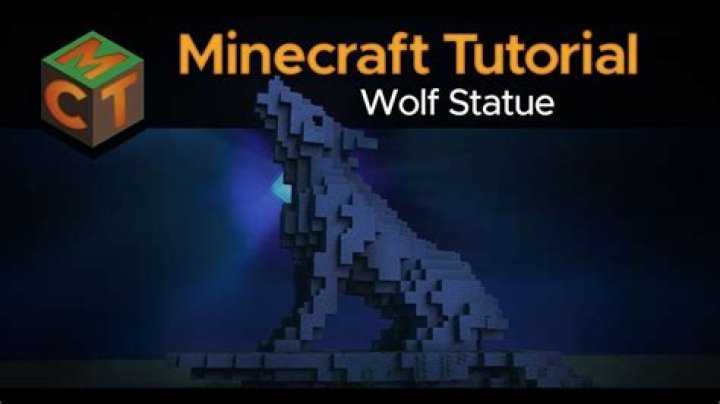 How to make a wolf statue in minecraft