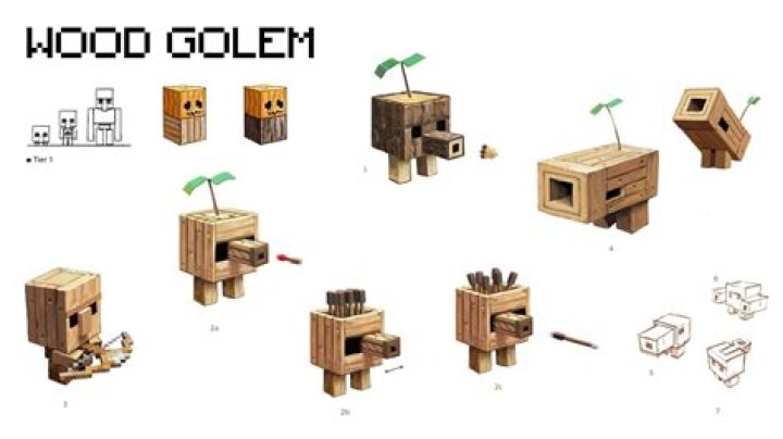 How to make a wood golem in minecraft