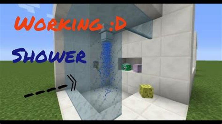 How to make a working shower in minecraft