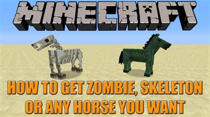 How to make a zombie horse in minecraft