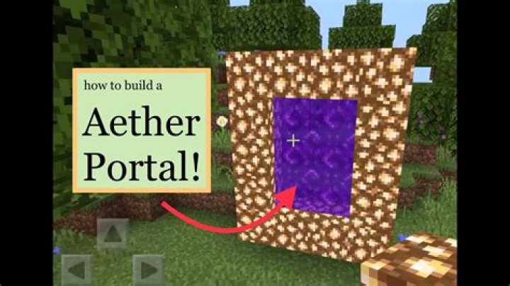 How to make aether portal in minecraft pe