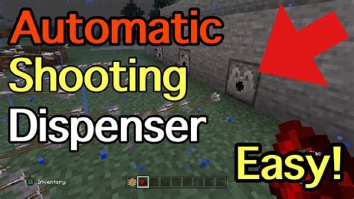 How to make an automatic dispenser in minecraft