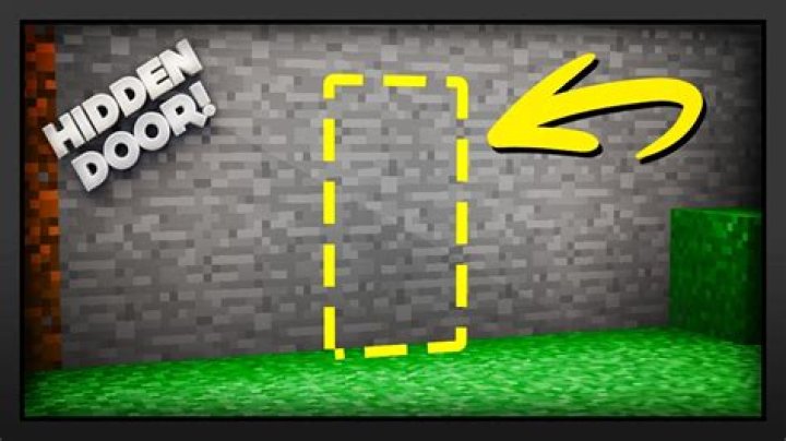 How to make an invisible door in minecraft