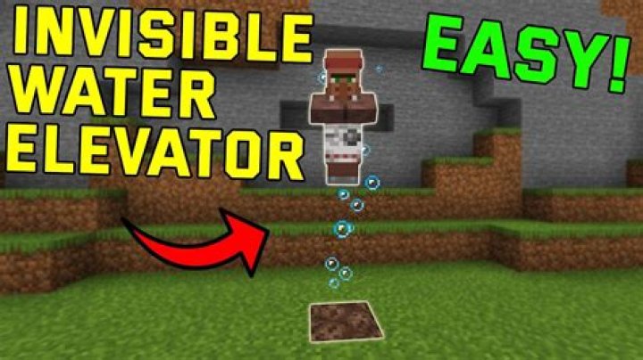 How to make an invisible elevator in minecraft