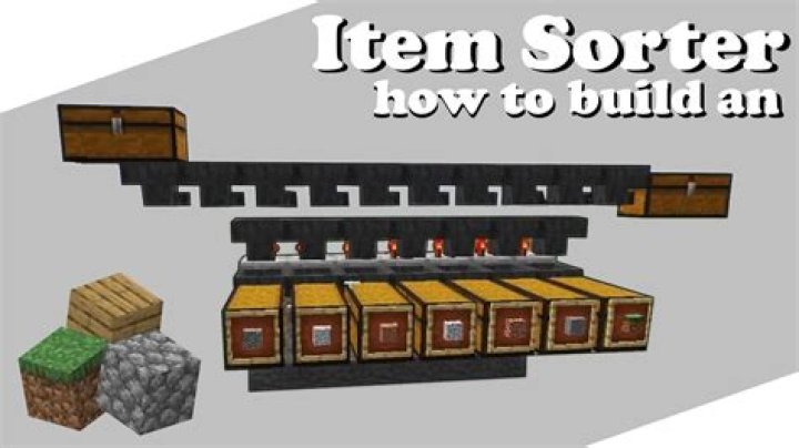 How to make an item sorter in minecraft