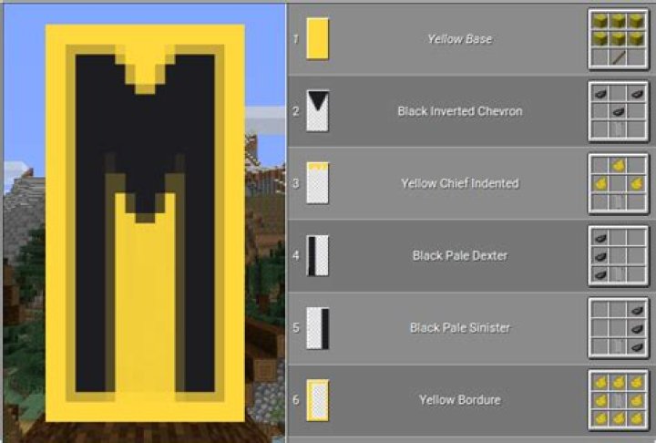 How to make an m banner in minecraft