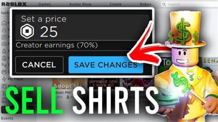 How to make and sell clothes on roblox