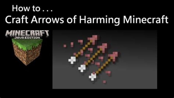 How to make arrow of harming in minecraft