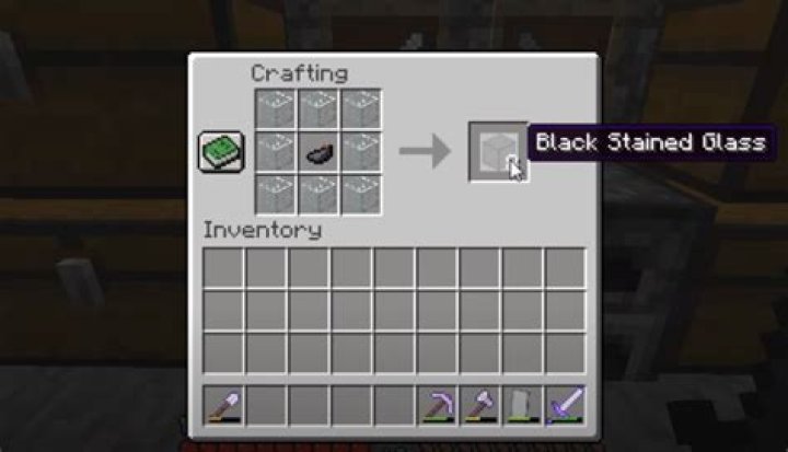 How to make black glass panes in minecraft