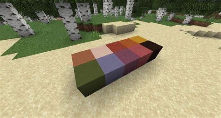 How to make colored clay blocks in minecraft