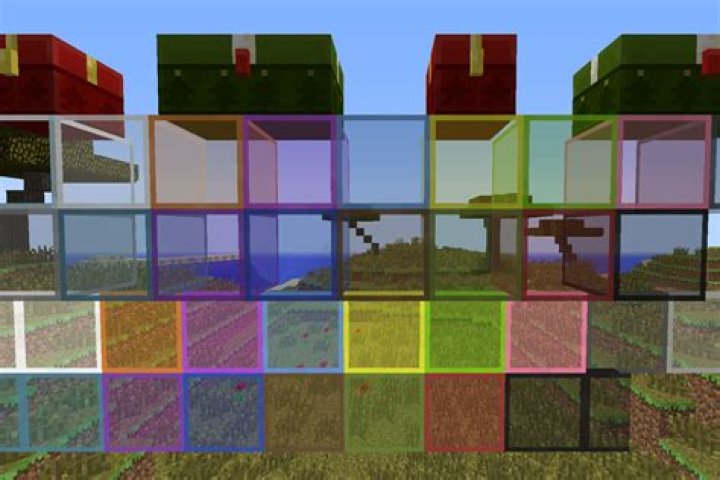 How to make colored glass panes in minecraft