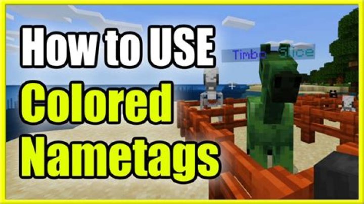 How to make colored name tags in minecraft