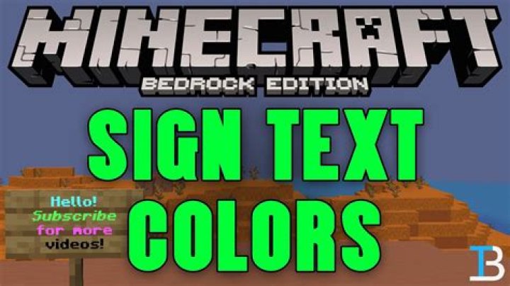 How to make colored signs in minecraft bedrock