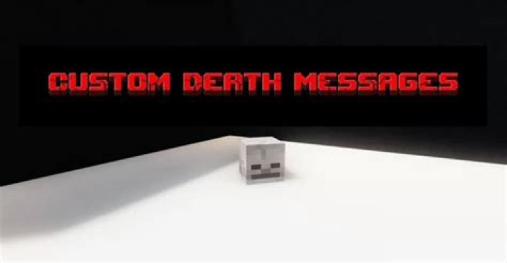 How to make custom death messages in minecraft