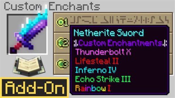 How to make custom enchants in minecraft bedrock