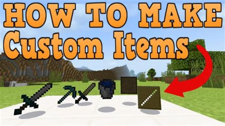 How to make custom items in minecraft bedrock