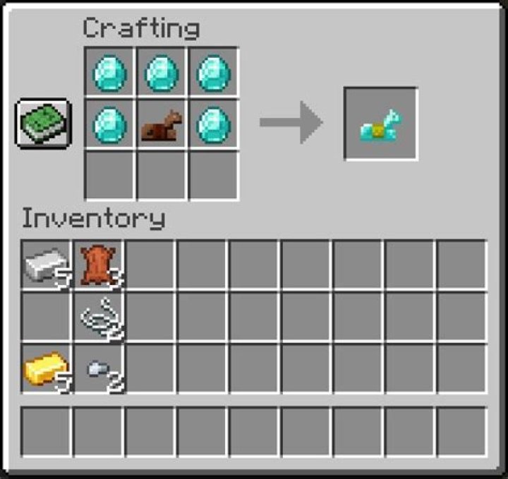 How to make diamond horse armor in minecraft
