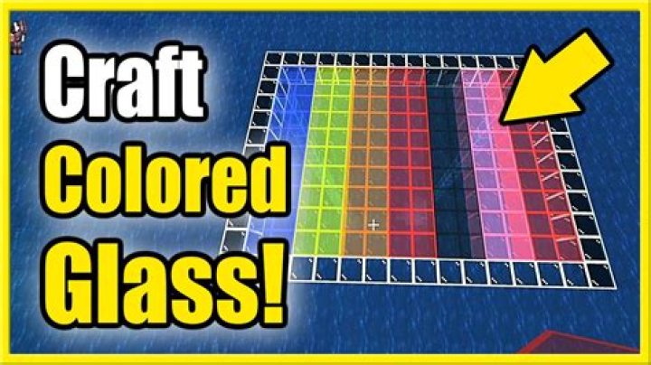 How to make dyed glass panes in minecraft