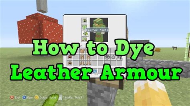 How to make dyed leather armor in minecraft