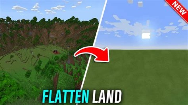 How to make flat land in minecraft commands