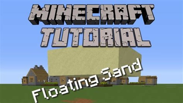 How to make floating sand in minecraft 1.14