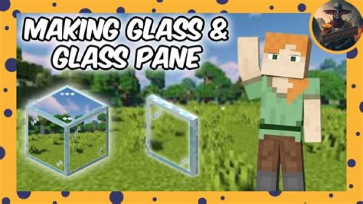How to make glass panes in minecraft pe