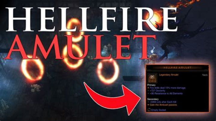 How to make hellfire amulet diablo 3
