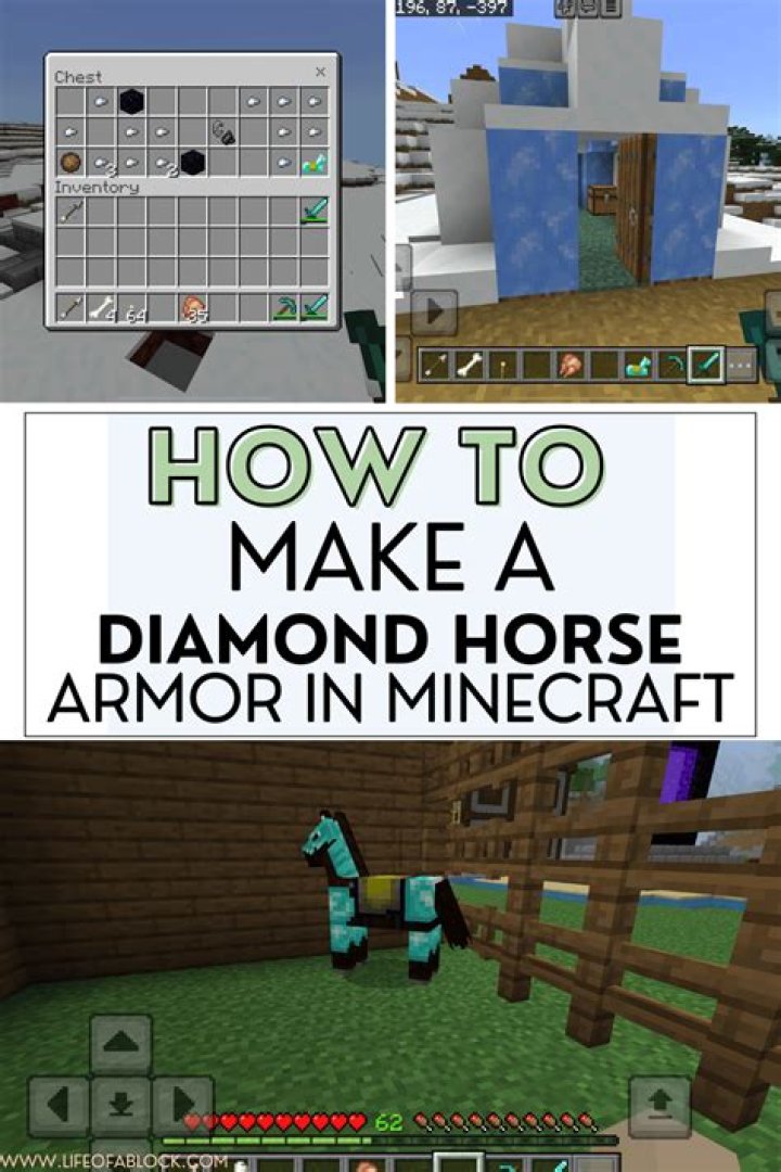 How to make horse armor in minecraft pc