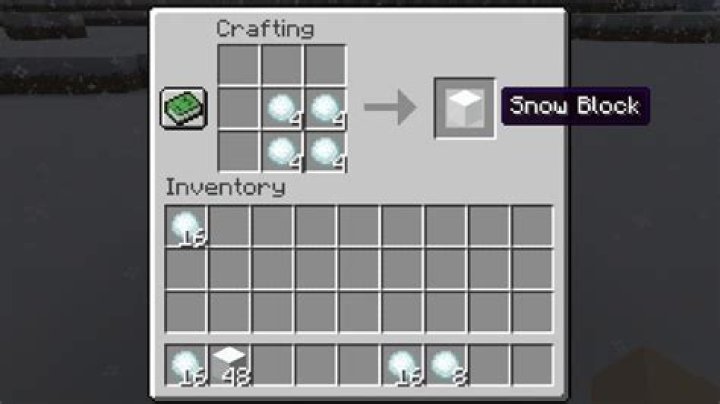 How to make it snow in minecraft command