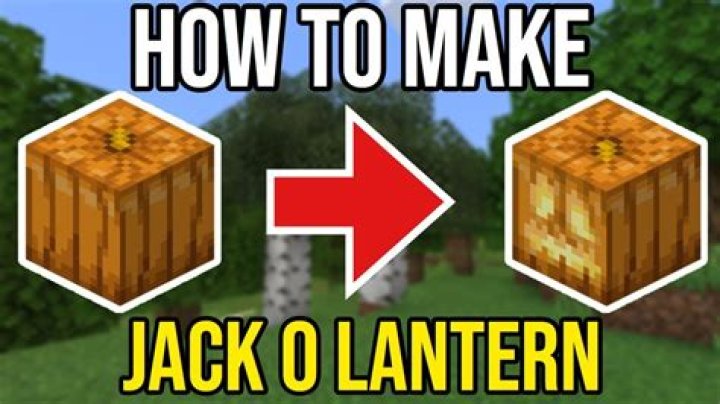 How to make jack o lantern minecraft 1.14