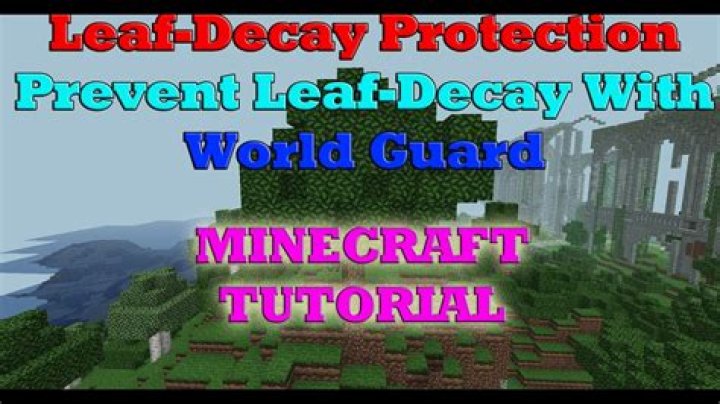 How to make leaves not decay in minecraft