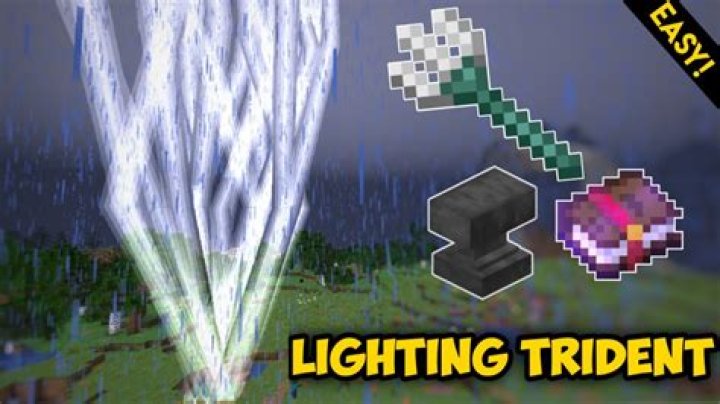 How to make lightning in minecraft with trident