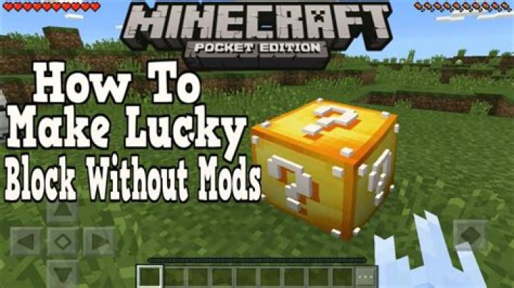 How to make lucky blocks in minecraft pe