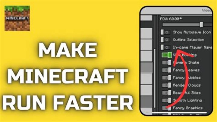 How to make minecraft run faster on laptop