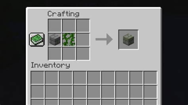 How to make mossy stone bricks in minecraft