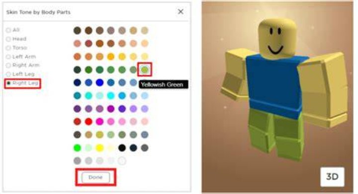 How to make noob skin in roblox