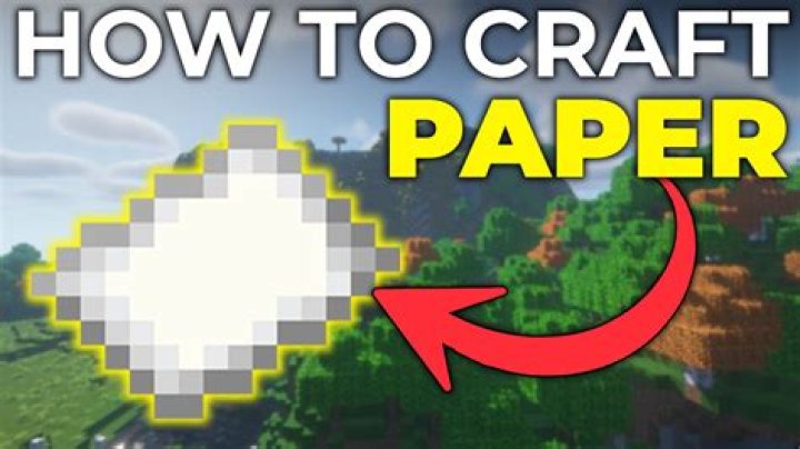 How to make paper in minecraft pocket edition