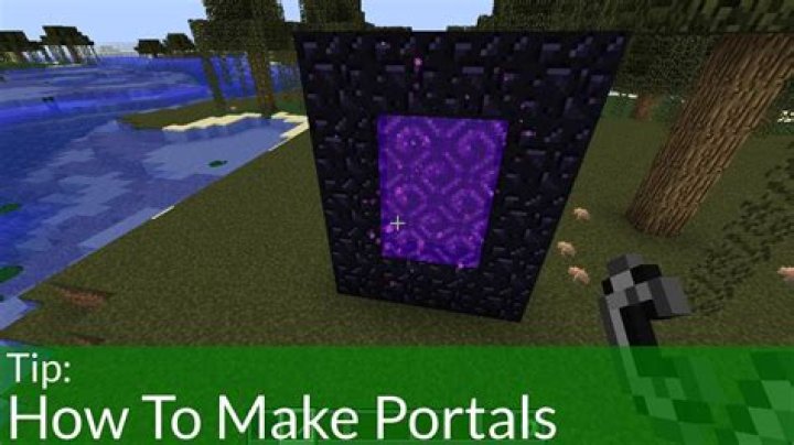 How to make portals in minecraft pocket edition
