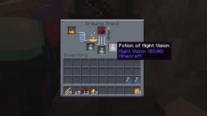 How to make potion of night vision minecraft